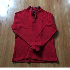 Boys Ralph Lauren pull over sweater w/front zipper